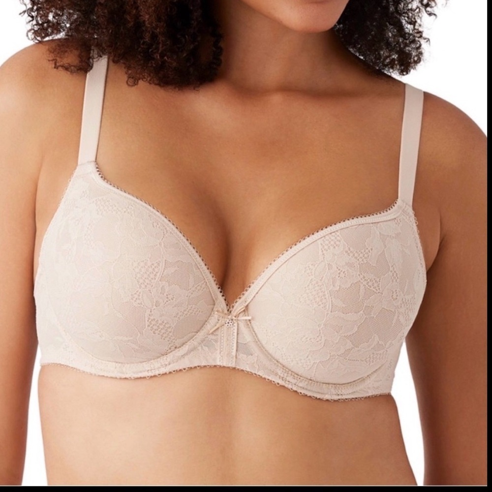 Wacoal Lace Finesse T-Shirt Bra Nude Tan 34DD